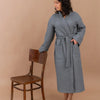 Waffle Fabric Robe for Women
