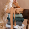 Waffle Fabric Robe for Women