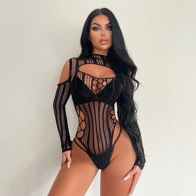 VelvetMesh Long Sleeve Set Trendarium