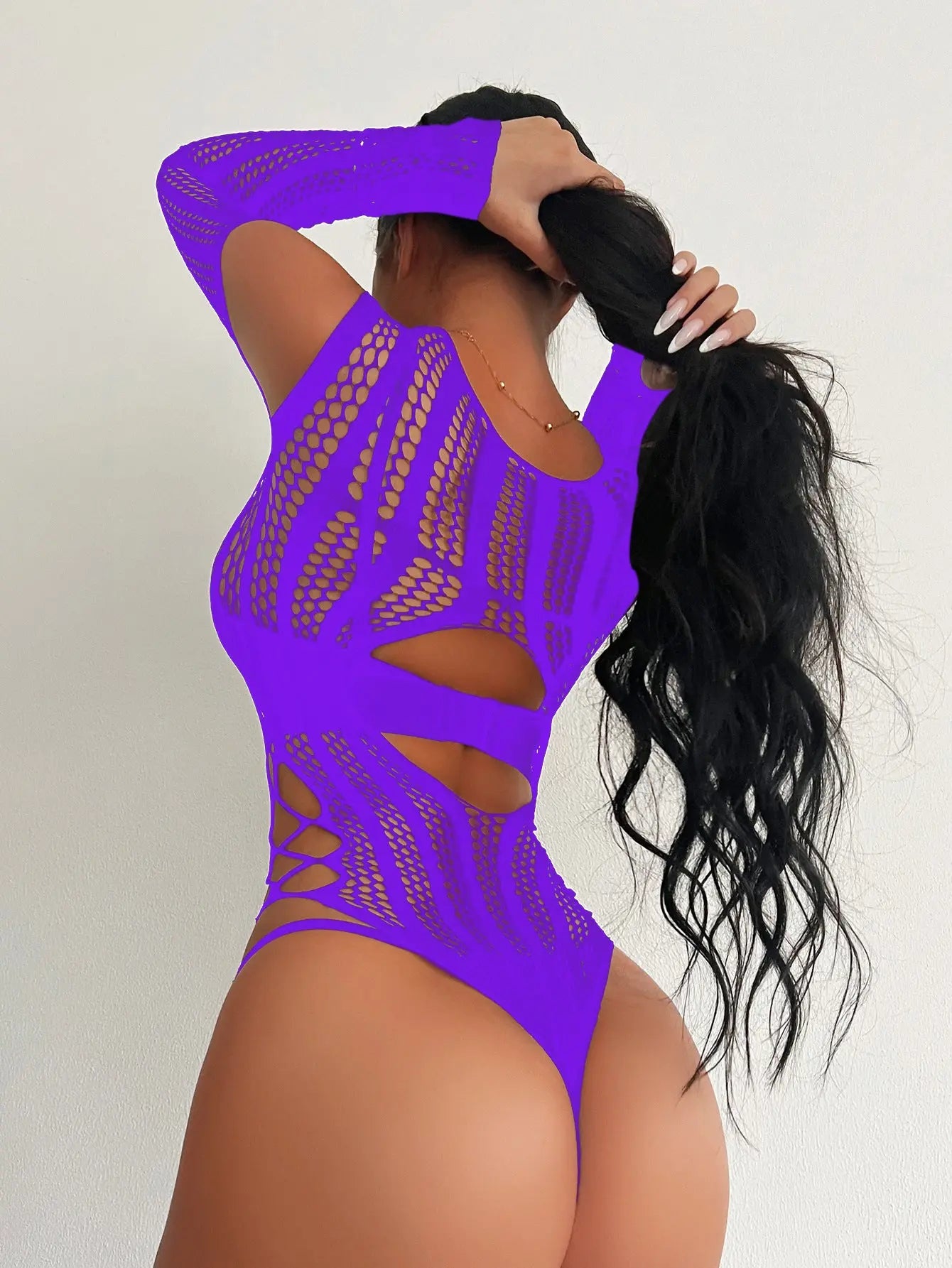 VelvetMesh Long Sleeve Set Trendarium