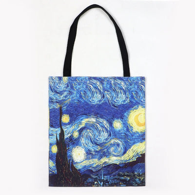 Van Gogh The Starry Night Oil Painting Tote Bag Women's Canvas Bag Trendarium