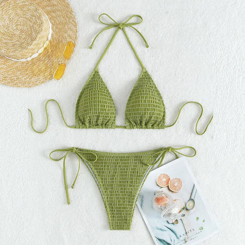 Shimmer Knot Bikini Set Trendarium