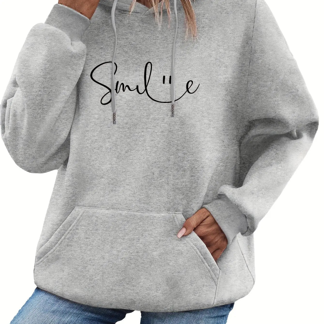 CozyMood ‘Smile’ Print Hoodie Trendarium