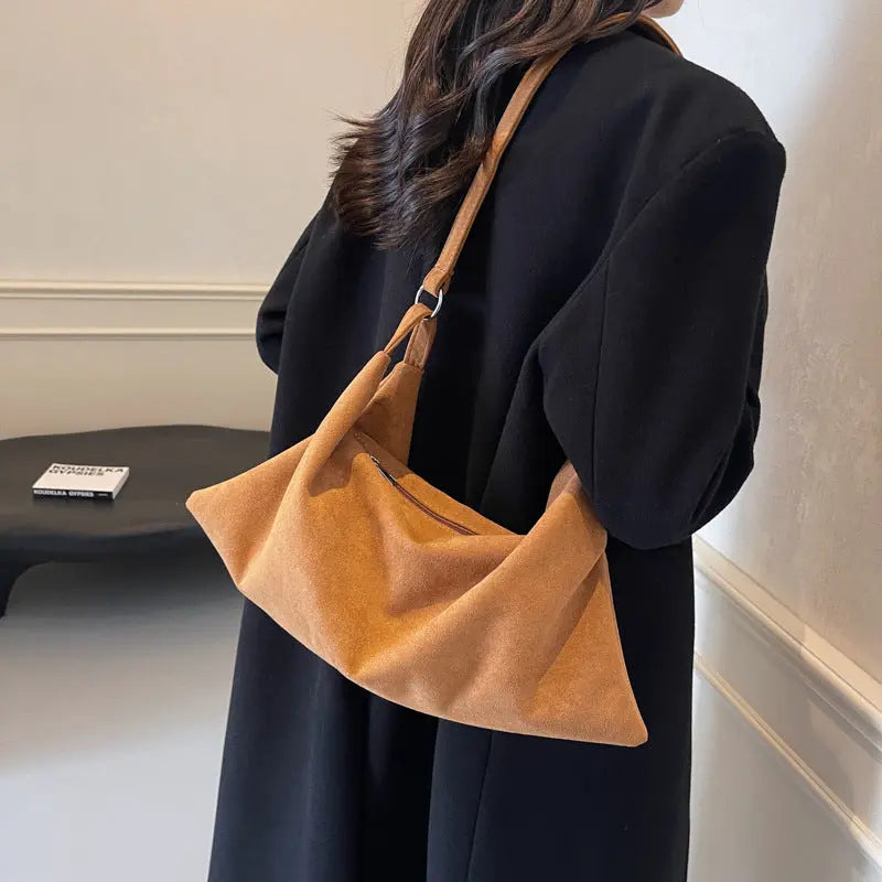Pu Fabric Portable Shoulder Bag Versatile Simple Messenger Bag Trendarium