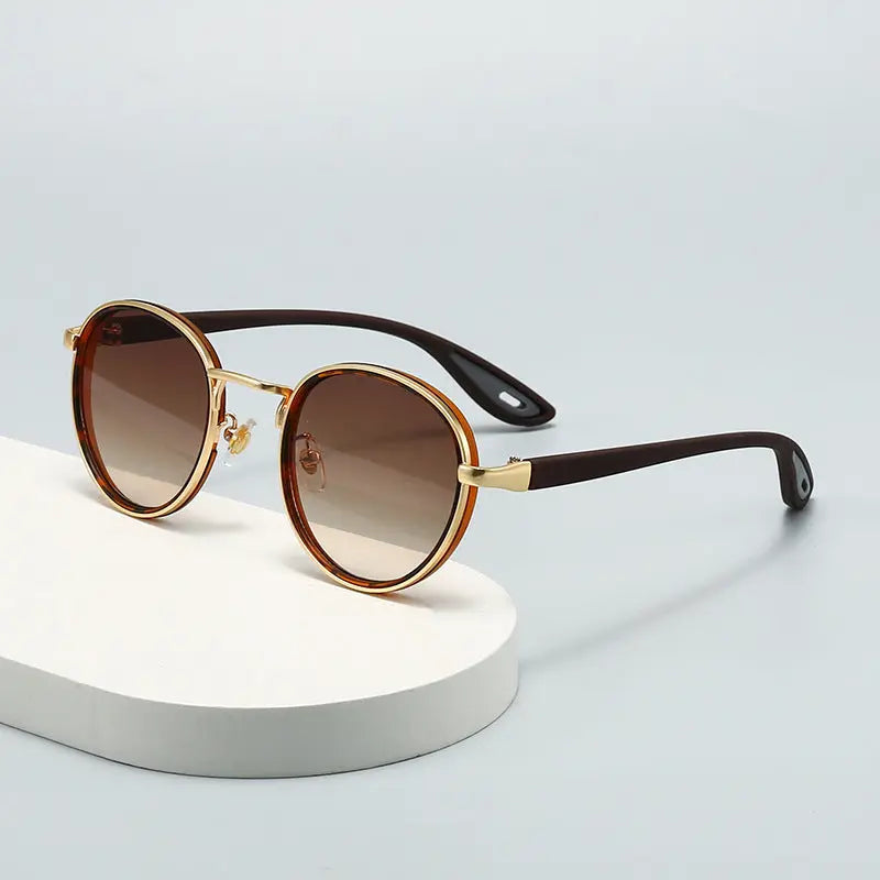 Soleil Retro Round Glasses Trendarium