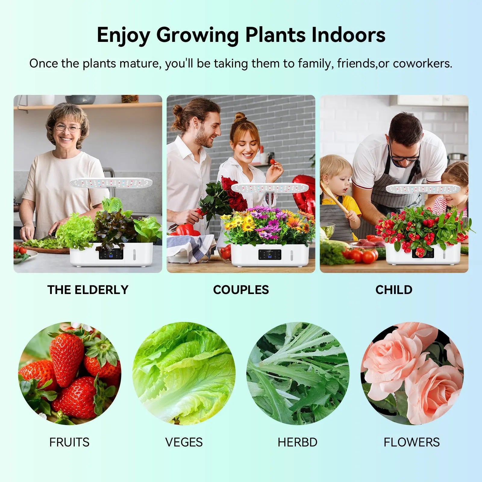 Smart Indoor Garden Kit – LED Hydroponic Growing System Trendarium
