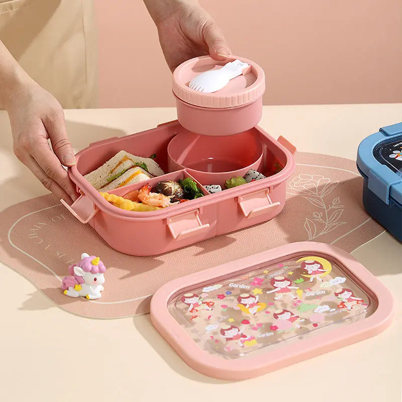 Cartoon Compartment Heating Lunch Box Trendarium