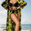 Three-piece Women's Long Shirt High Waist Swimsuit Split Bikini Trendarium