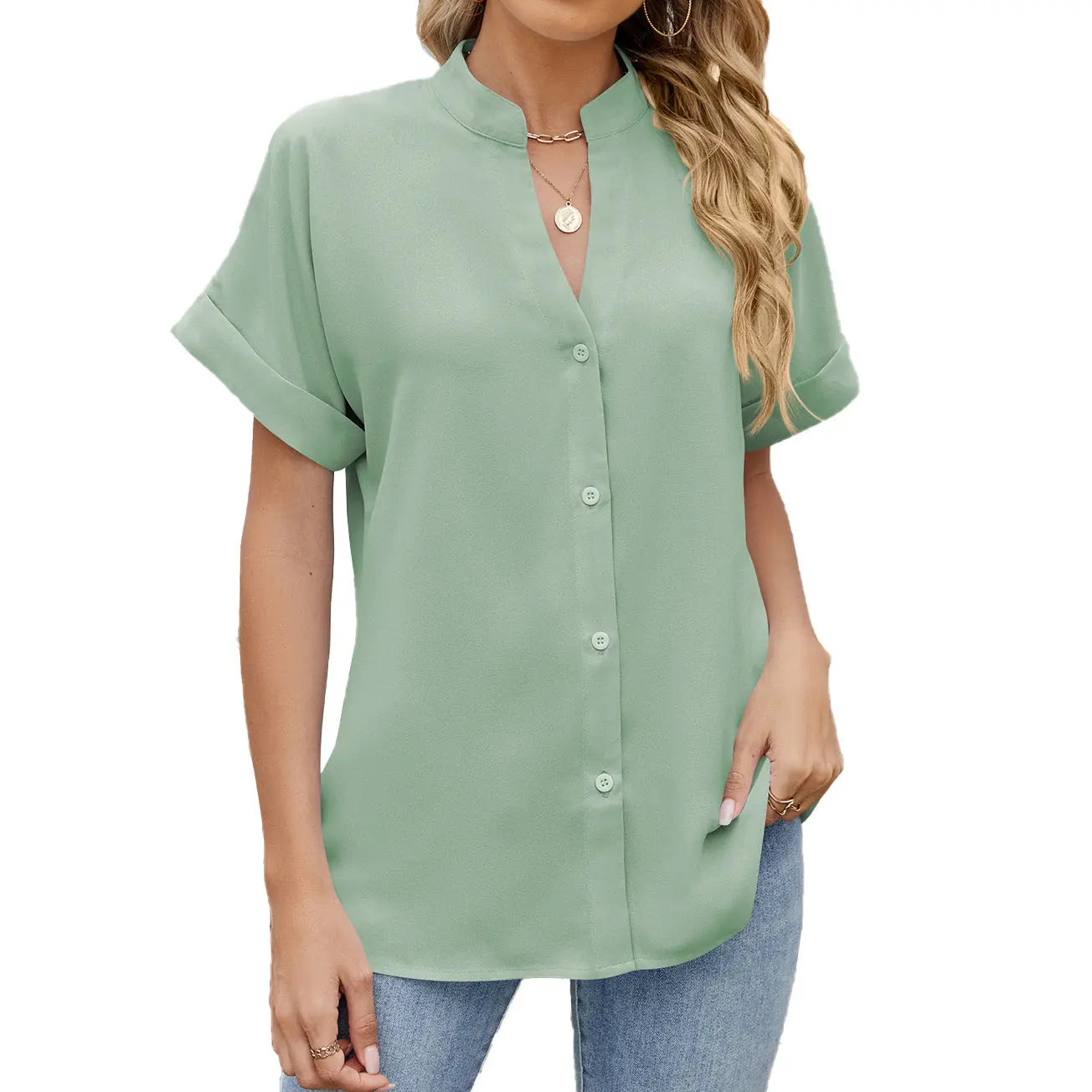 BreezeFlow™ Chiffon Shirt – Casual Elegance Trendarium