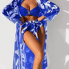 Three-piece Women's Long Shirt High Waist Swimsuit Split Bikini Trendarium