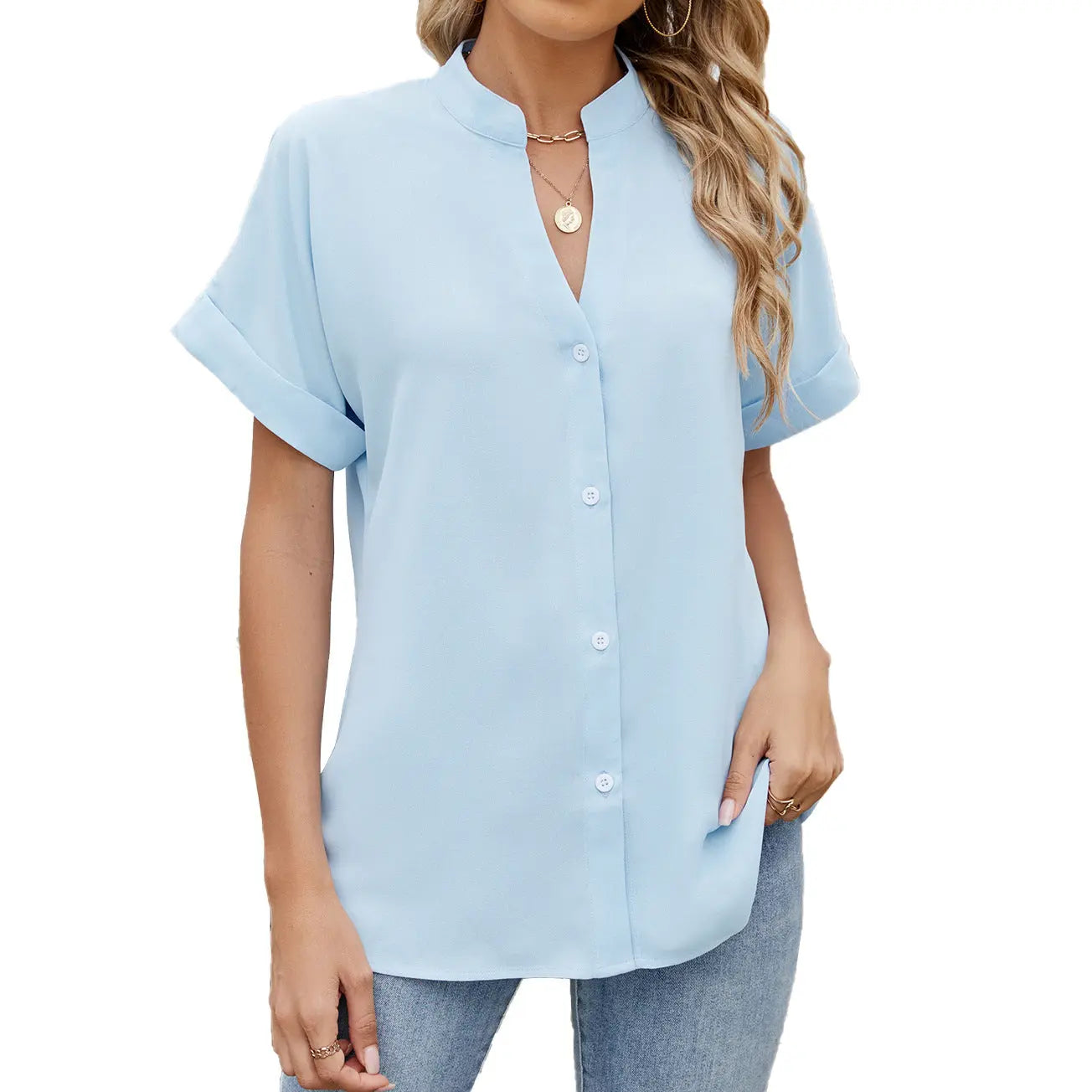BreezeFlow™ Chiffon Shirt – Casual Elegance Trendarium
