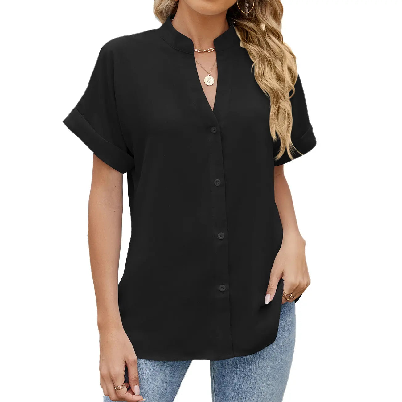 BreezeFlow™ Chiffon Shirt – Casual Elegance Trendarium