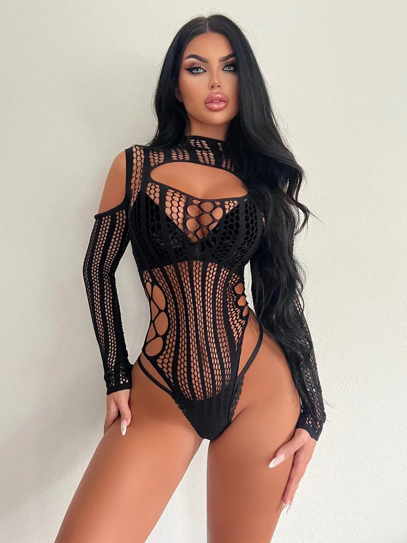 VelvetMesh Long Sleeve Set Trendarium