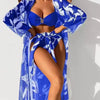Three-piece Women's Long Shirt High Waist Swimsuit Split Bikini Trendarium