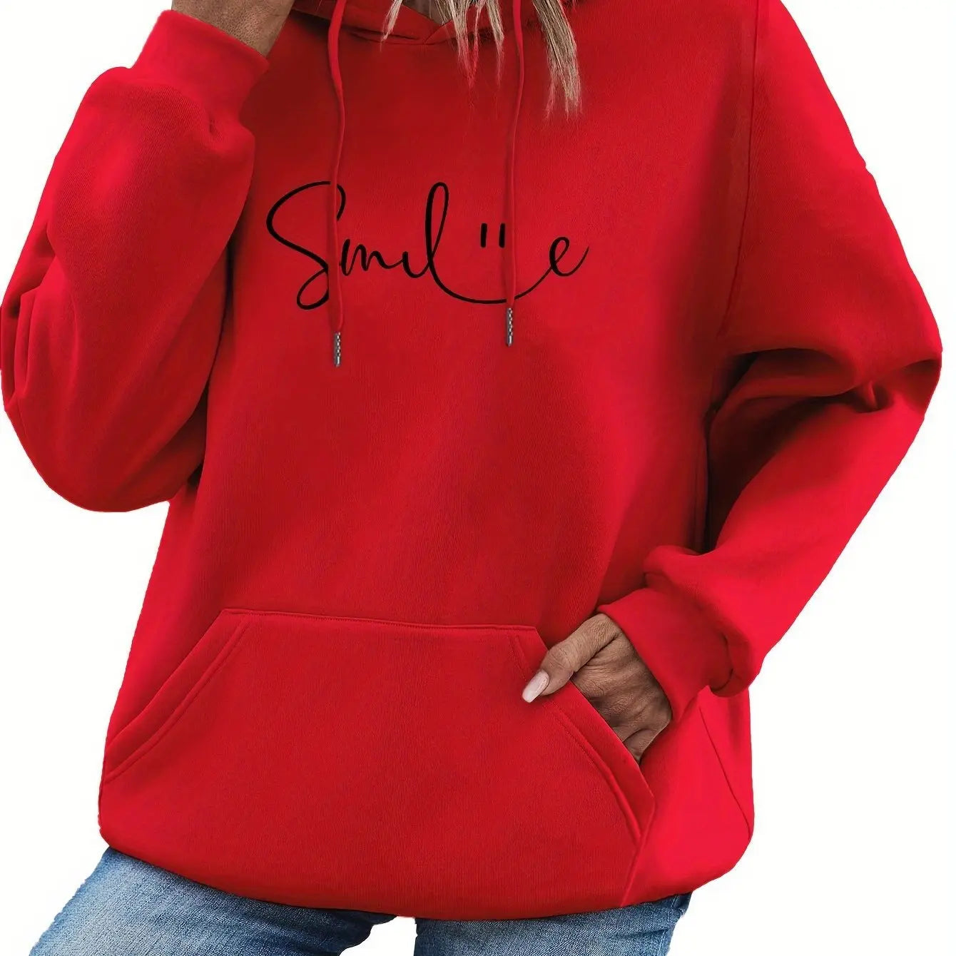 CozyMood ‘Smile’ Print Hoodie Trendarium