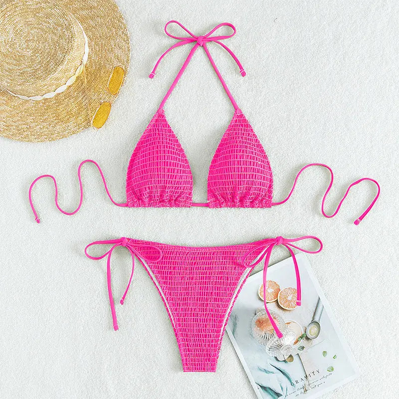 Shimmer Knot Bikini Set Trendarium