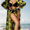 Three-piece Women's Long Shirt High Waist Swimsuit Split Bikini Trendarium