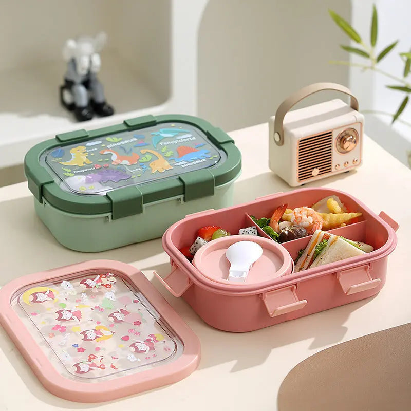 Cartoon Compartment Heating Lunch Box Trendarium