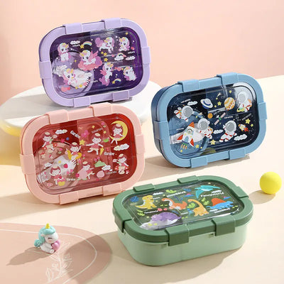 Cartoon Compartment Heating Lunch Box Trendarium