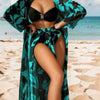 Three-piece Women's Long Shirt High Waist Swimsuit Split Bikini Trendarium