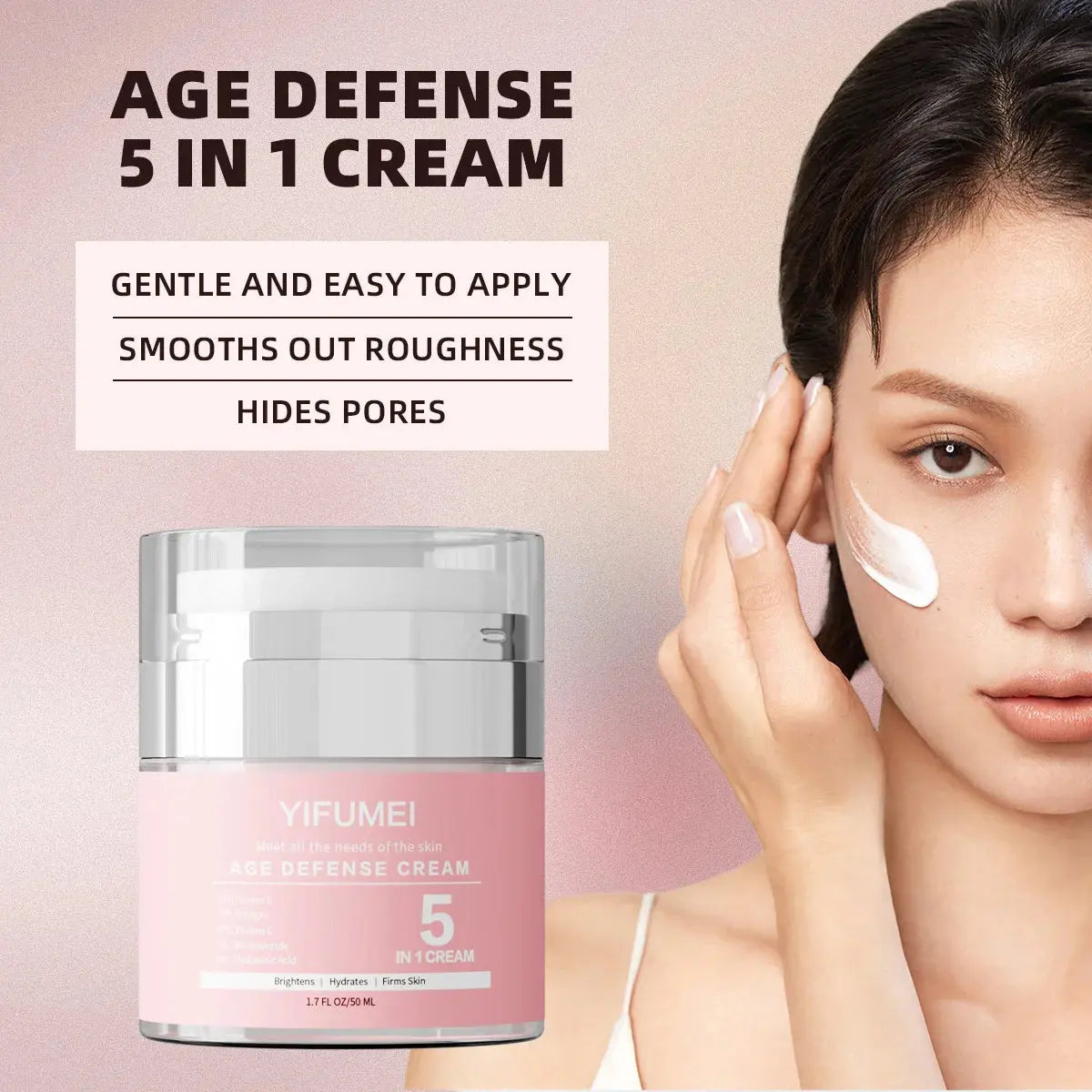 Korean Age Defense 5-in-1 Face Cream – Hydrating & Firming YUFUMEI