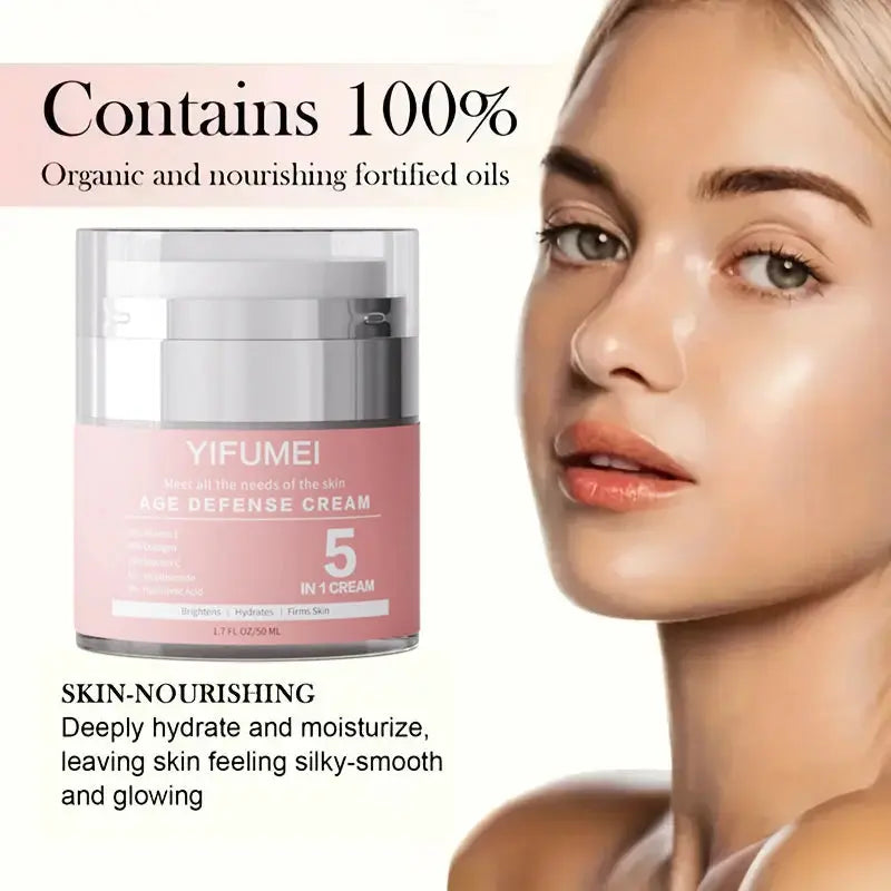 Korean Age Defense 5-in-1 Face Cream – Hydrating & Firming YUFUMEI
