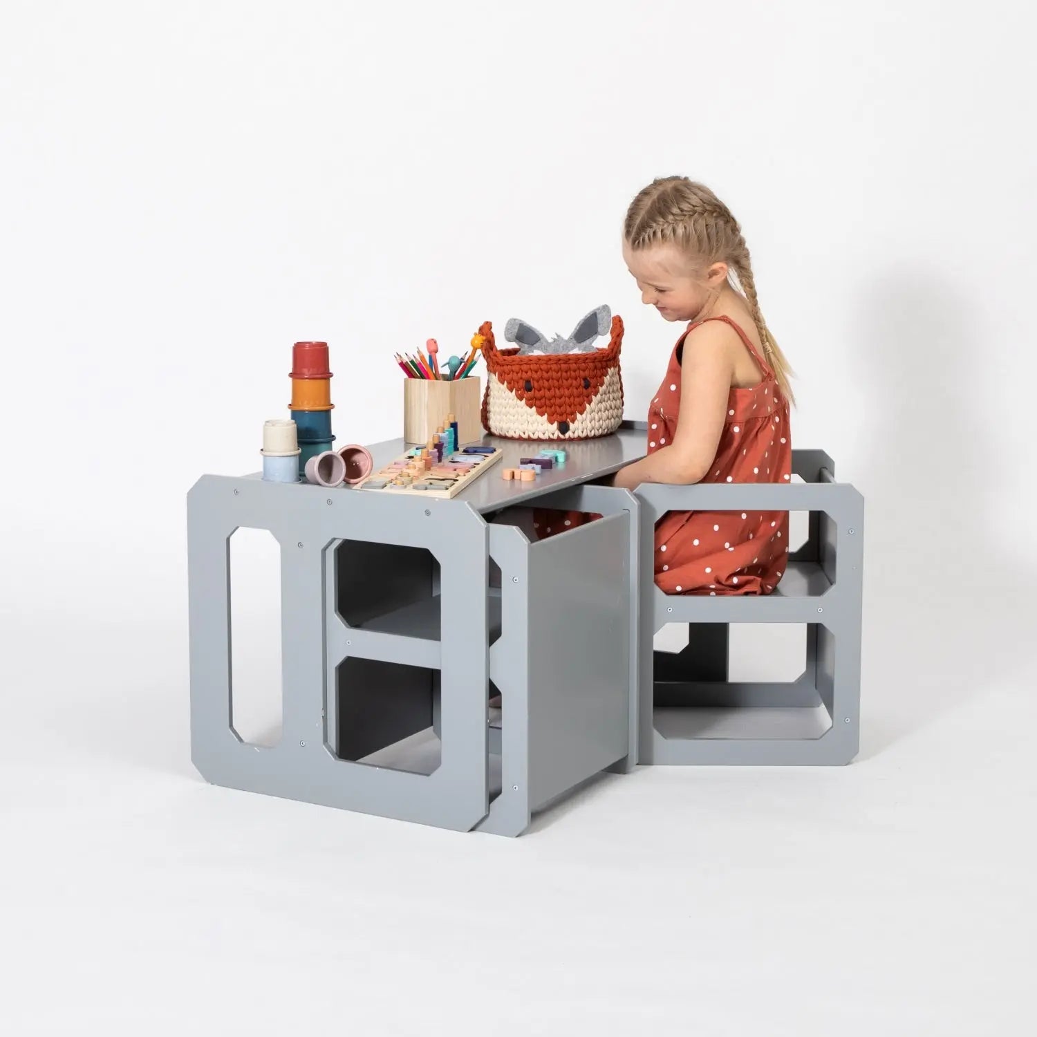 Montessori Weaning Table and Chair Set - with 2 Chairs