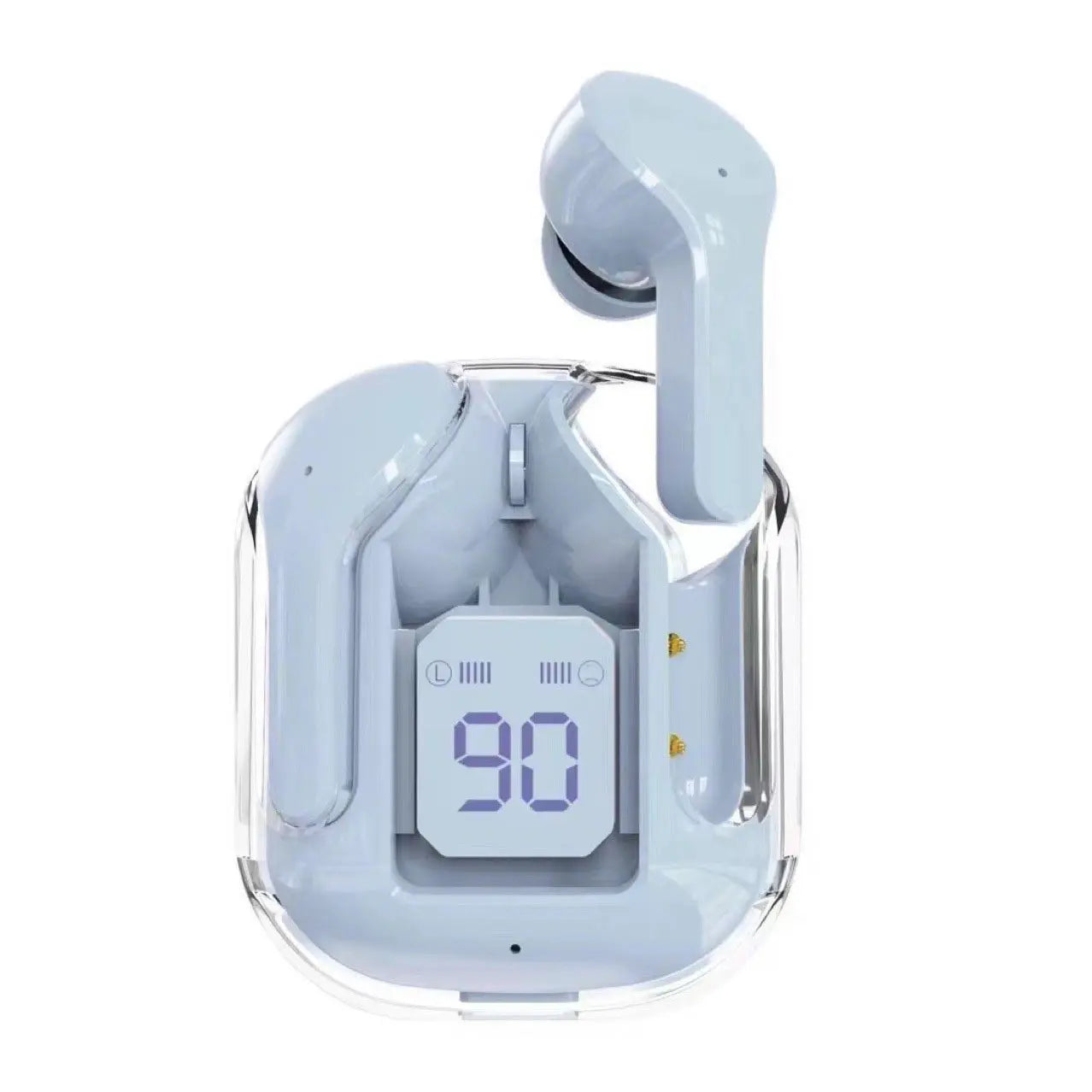 Compact Transparent Bluetooth Earbuds – ENC & Smart Display Trendarium