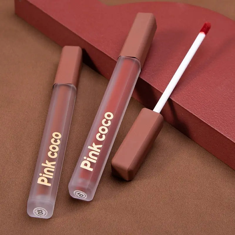 Lip Lacquer Rich Color Lasting Soft Mist Pink Coco