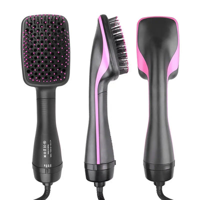 Two-in-one Hot Air Comb Multifunctional Hair Dryer, Hot-selling Dry And Wet Dual-use Lazy Curling Iron Trendarium