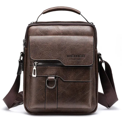Men’s Classic PU Leather Messenger Bag Trendarium