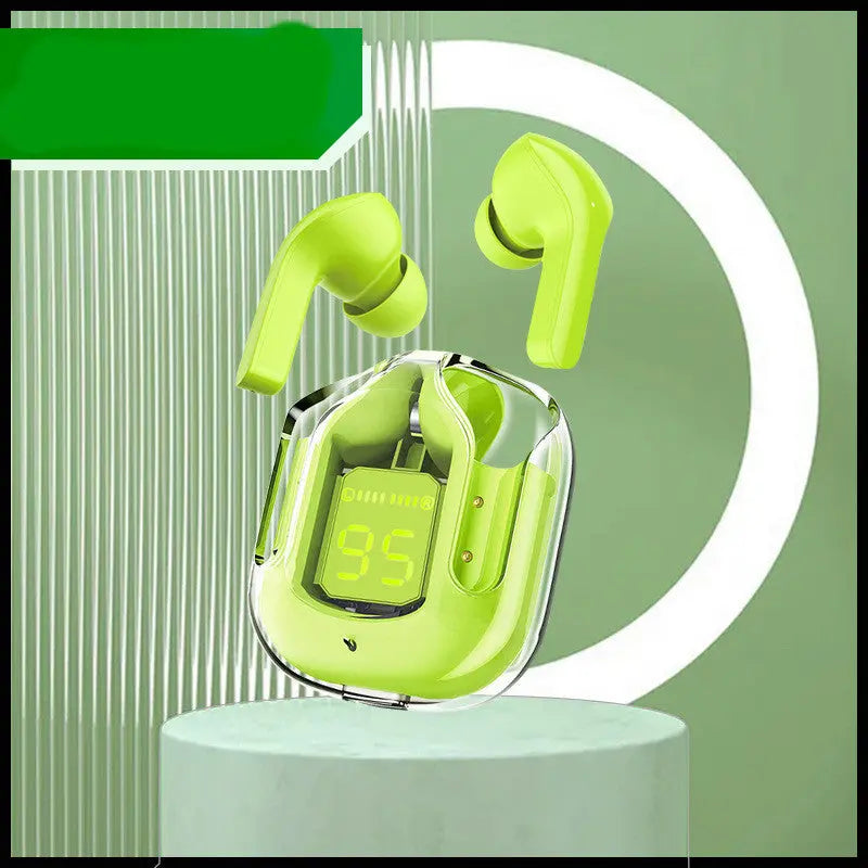 Compact Transparent Bluetooth Earbuds – ENC & Smart Display Trendarium
