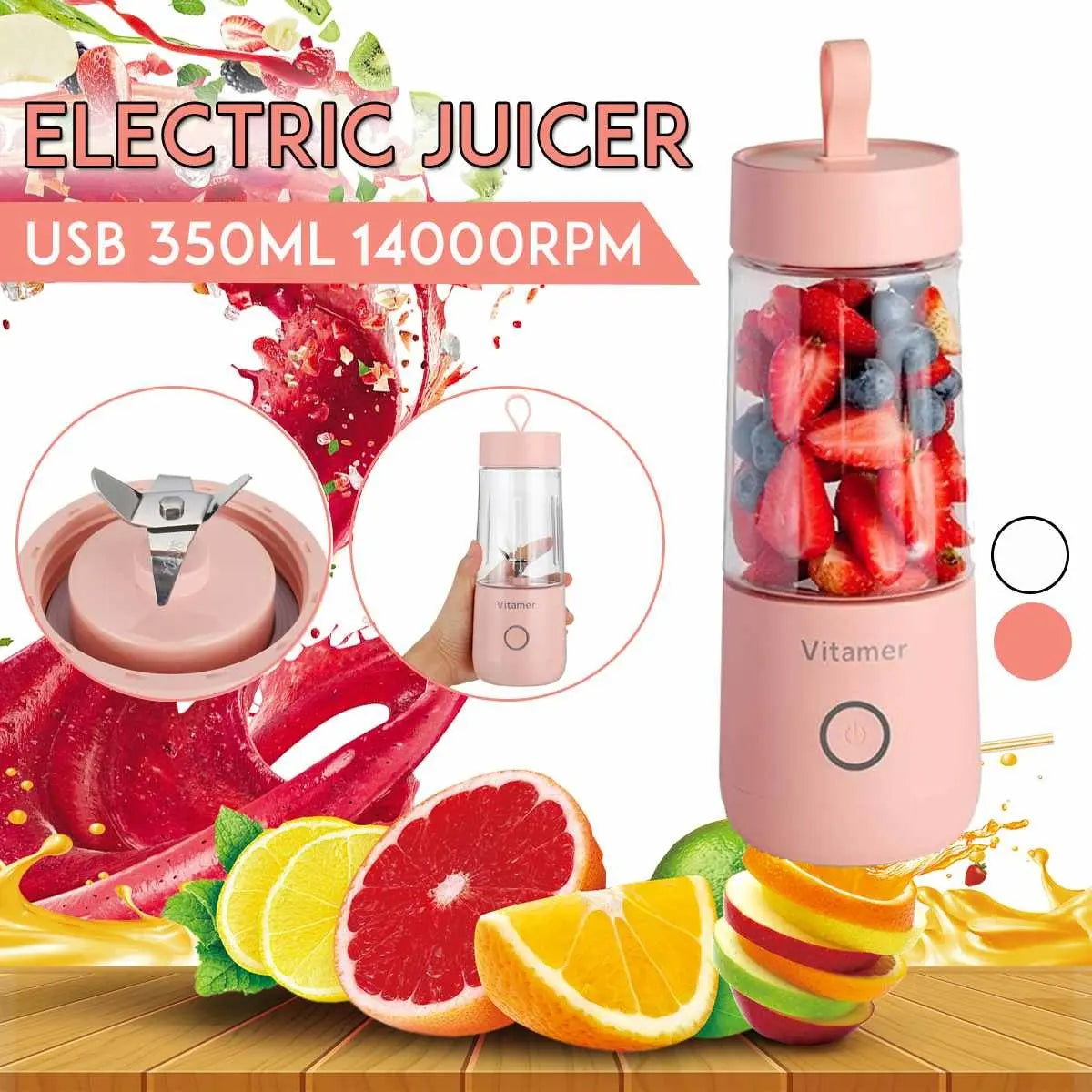 VitaGo™ – Portable Smoothie Blender 350ml Trendarium