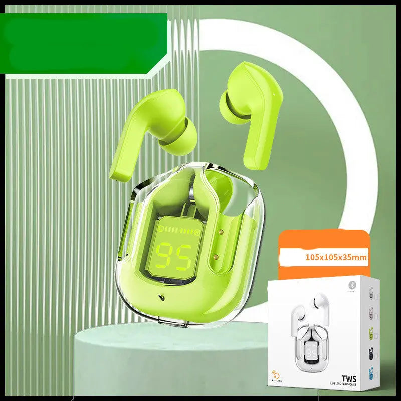 Compact Transparent Bluetooth Earbuds – ENC & Smart Display Trendarium