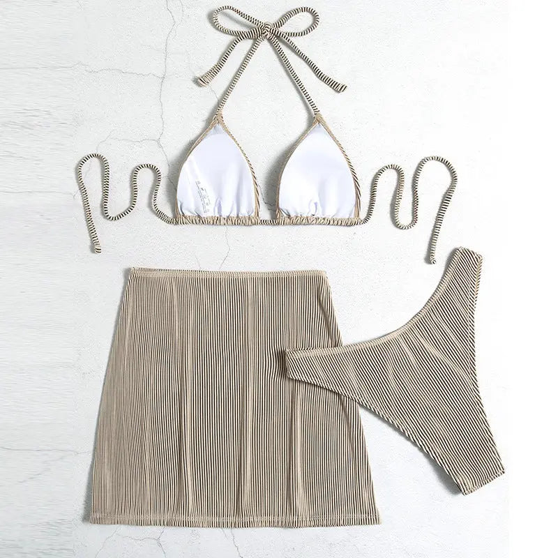 Ribbed Glow Bikini Set Trendarium