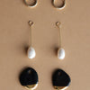 Arp Pearl And Porcelain Earrings - Dark Green