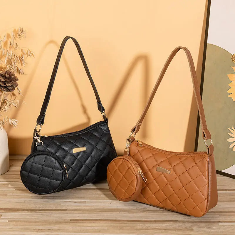 Quilted Elegance Shoulder Bag Trendarium