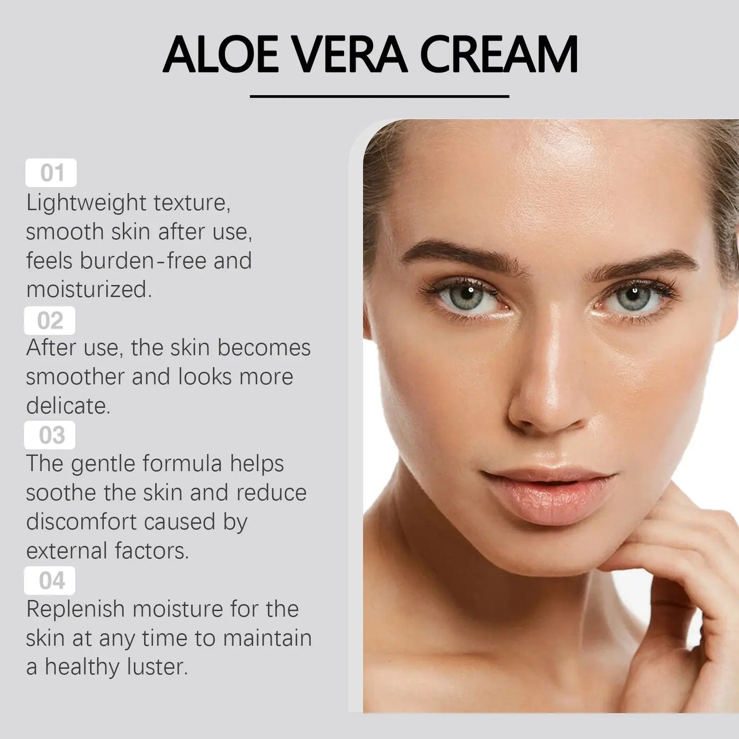 Aloe Moisturizing Facial Cream Mild Replenishment Hoygi