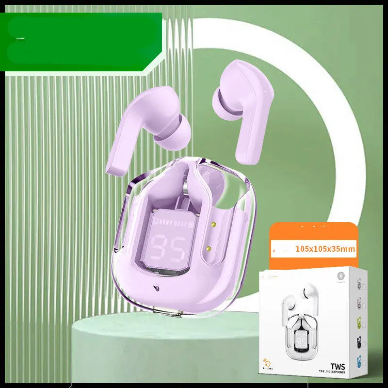 Compact Transparent Bluetooth Earbuds – ENC & Smart Display Trendarium