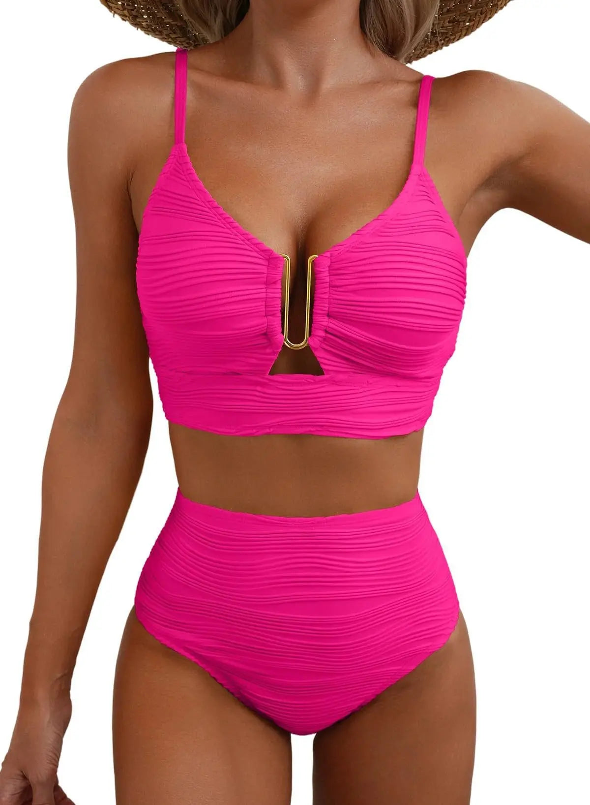 Sultry V-Cut High Waist Set Trendarium