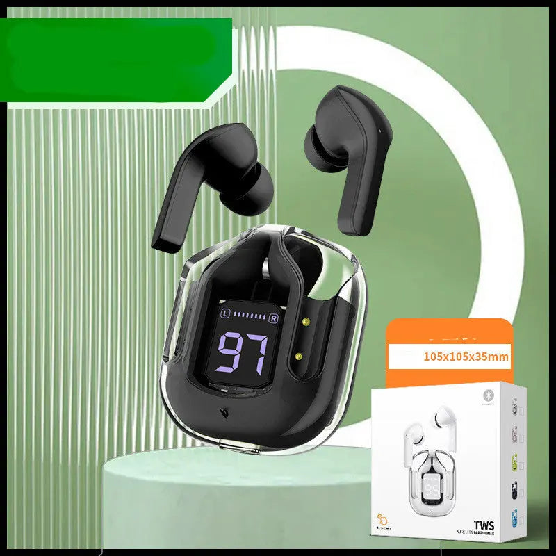 Compact Transparent Bluetooth Earbuds – ENC & Smart Display Trendarium