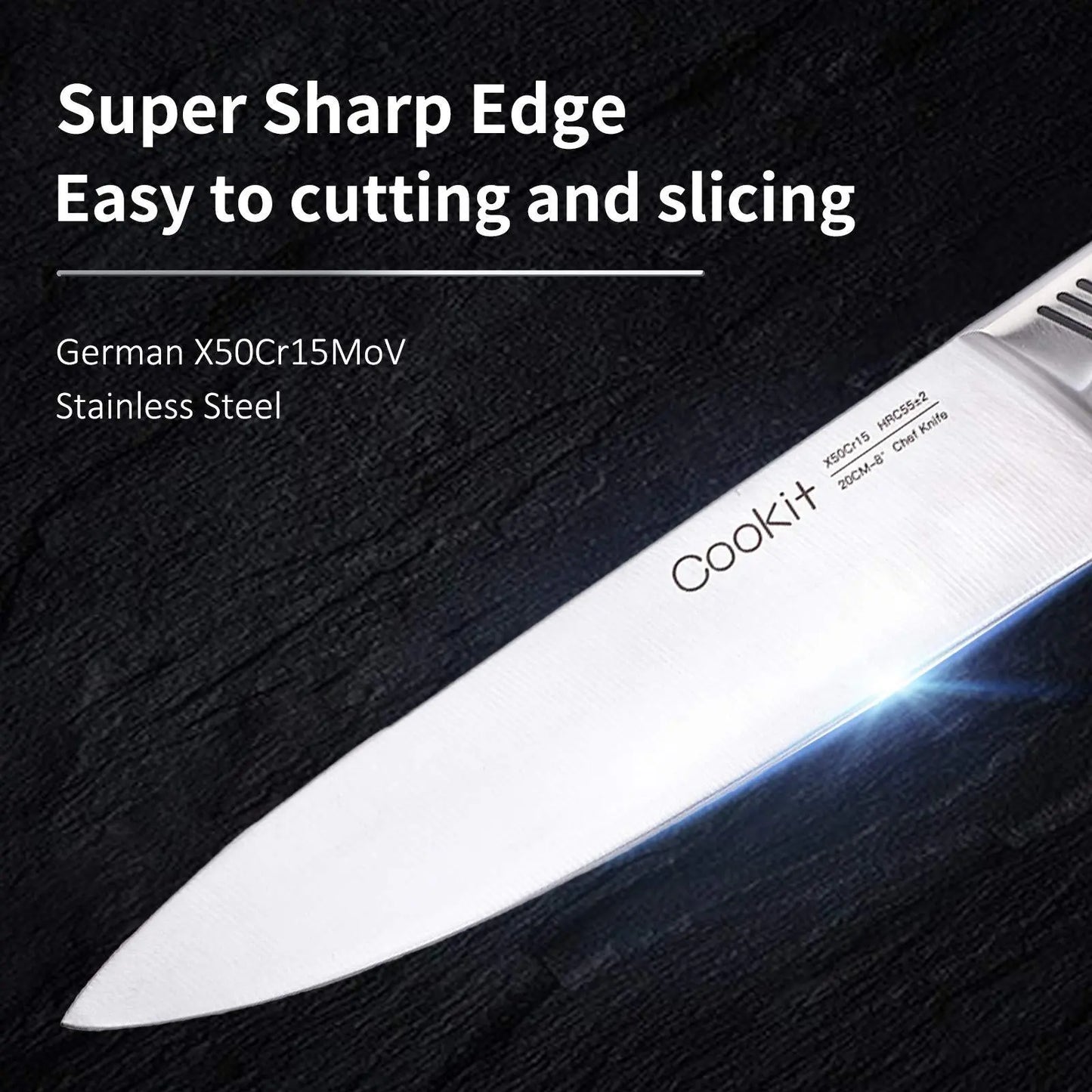 SteelEdge™ – 15-Piece Chef Knife Set with Block Trendarium