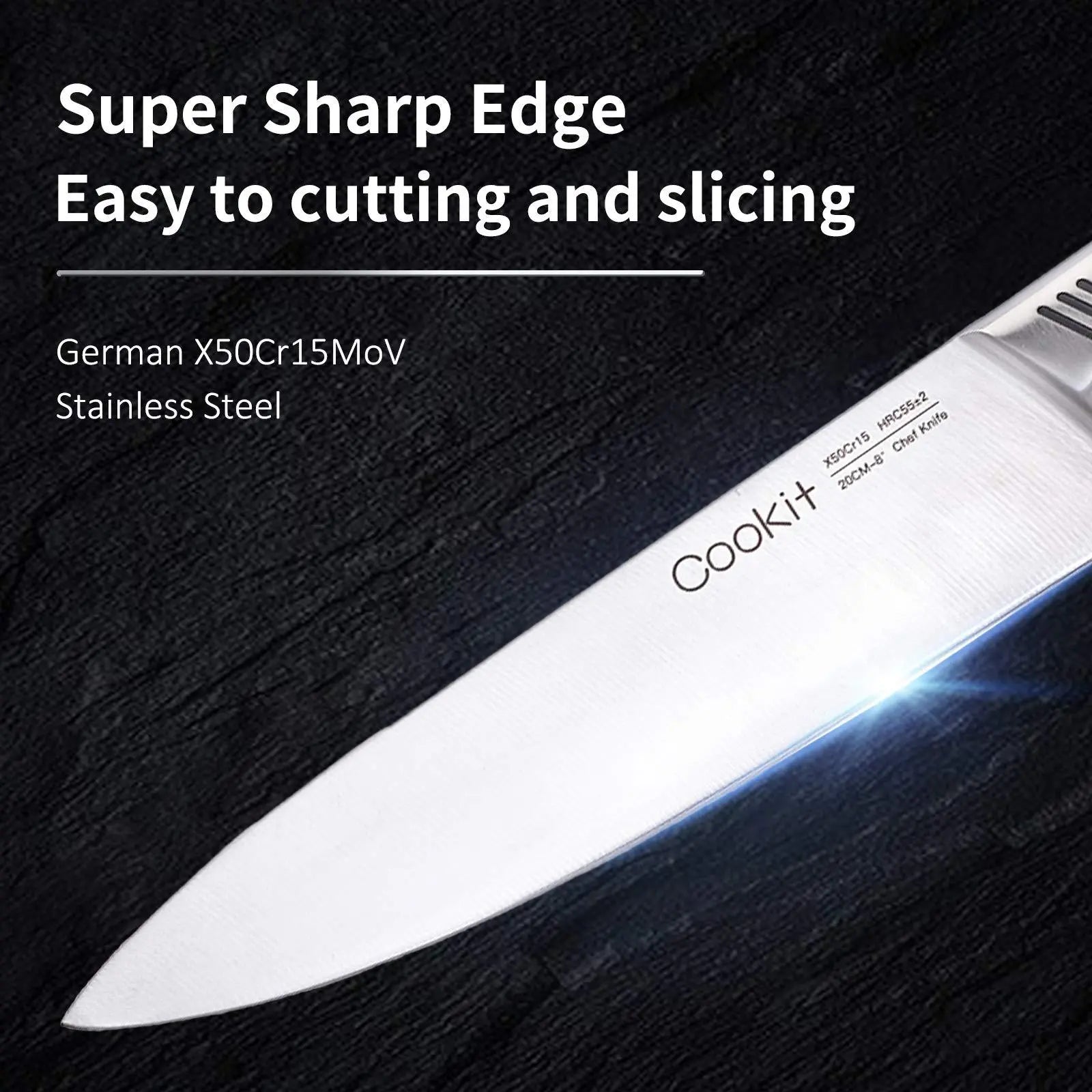 SteelEdge™ – 15-Piece Chef Knife Set with Block Trendarium