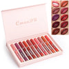 Velvet Kiss™ – 12-Piece Waterproof Matte Lipstick Collection CmaaDu