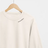 Embroidered Collar Organic Cotton Sweatshirt "Vanaema" (EE)