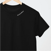 Embroidered Collar Organic Cotton T-shirt "Vanaema" (EE)