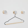 Beech Wood & Aluminium Wall Hook / Knob