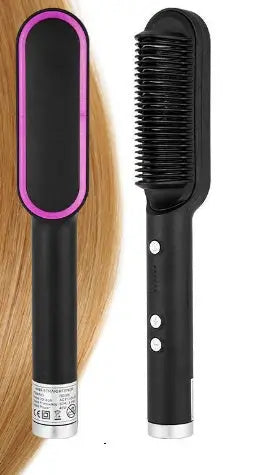 2-in-1 Ionic Hair Straightening Brush Trendarium