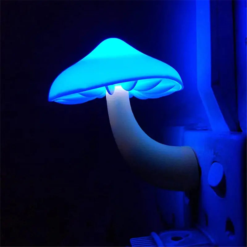 GlowShroom LED Night Light – Sensor-Activated Mushroom Lamp for Cozy Home Ambience Trendarium