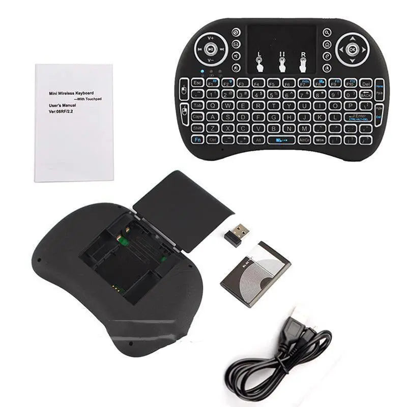 H9 Wireless Backlit Colorful Touch Remote Control Keyboard Trendarium